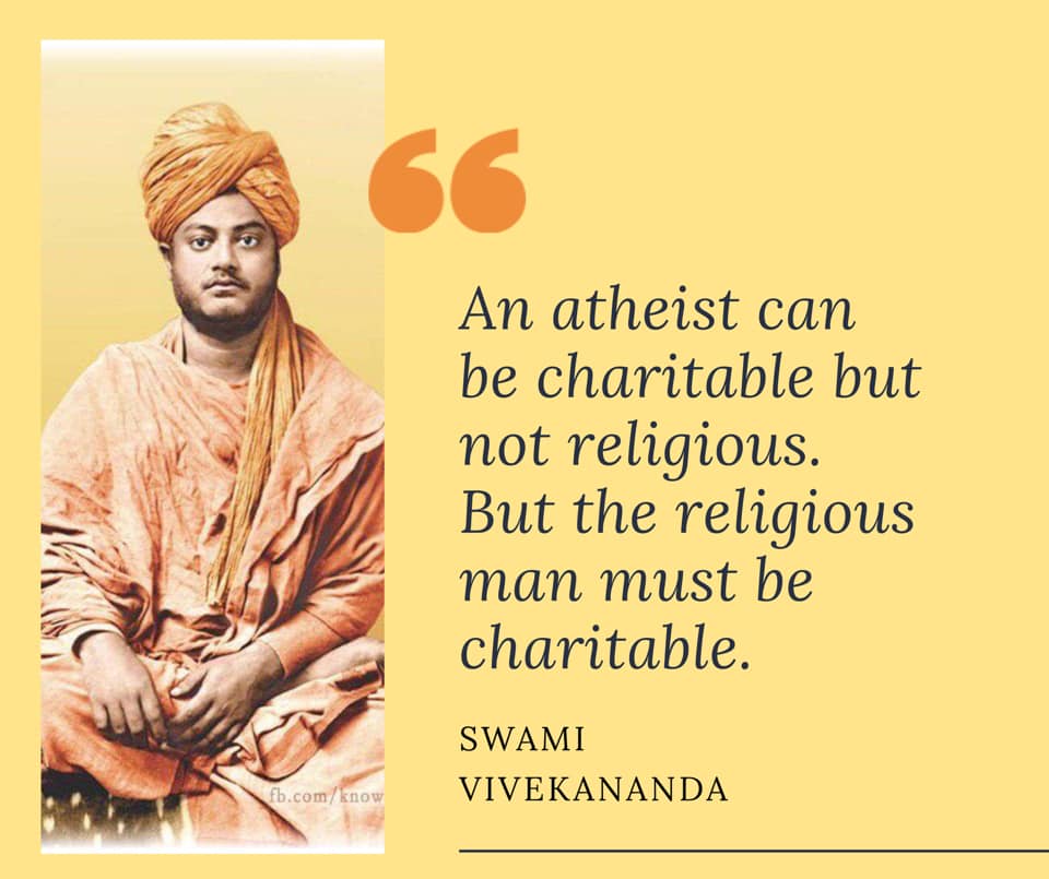 Swami Vivekananda on Charity