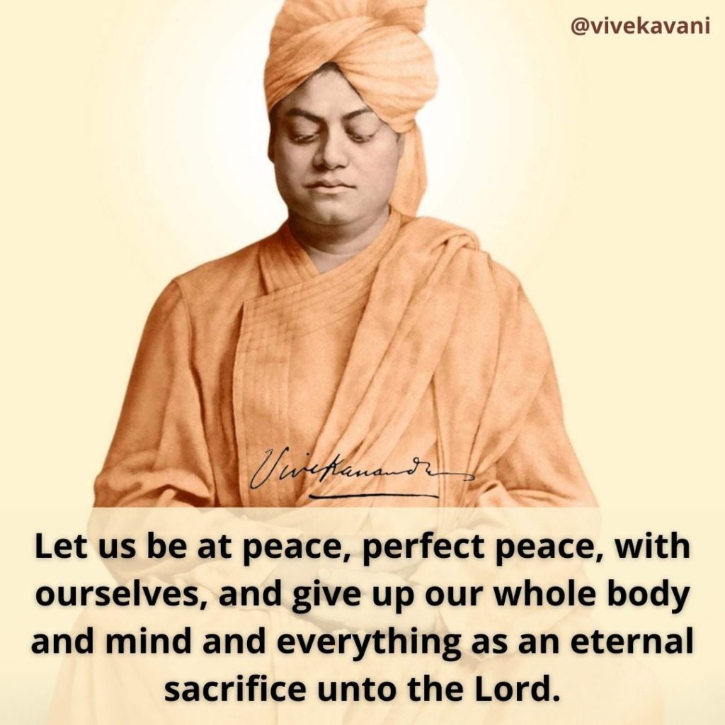 Swami Vivekananda's Quotes On Peace
