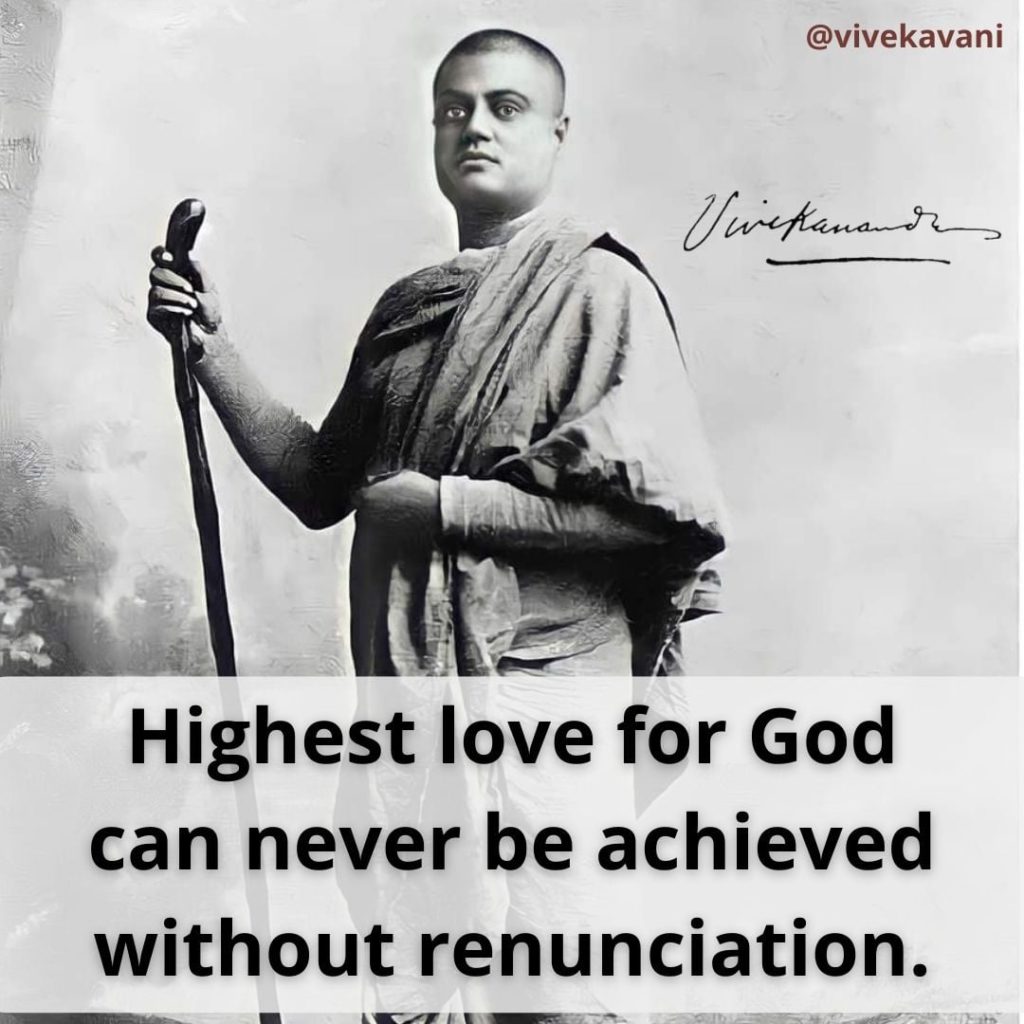 Swami Vivekananda's Quotes On Renunciation
