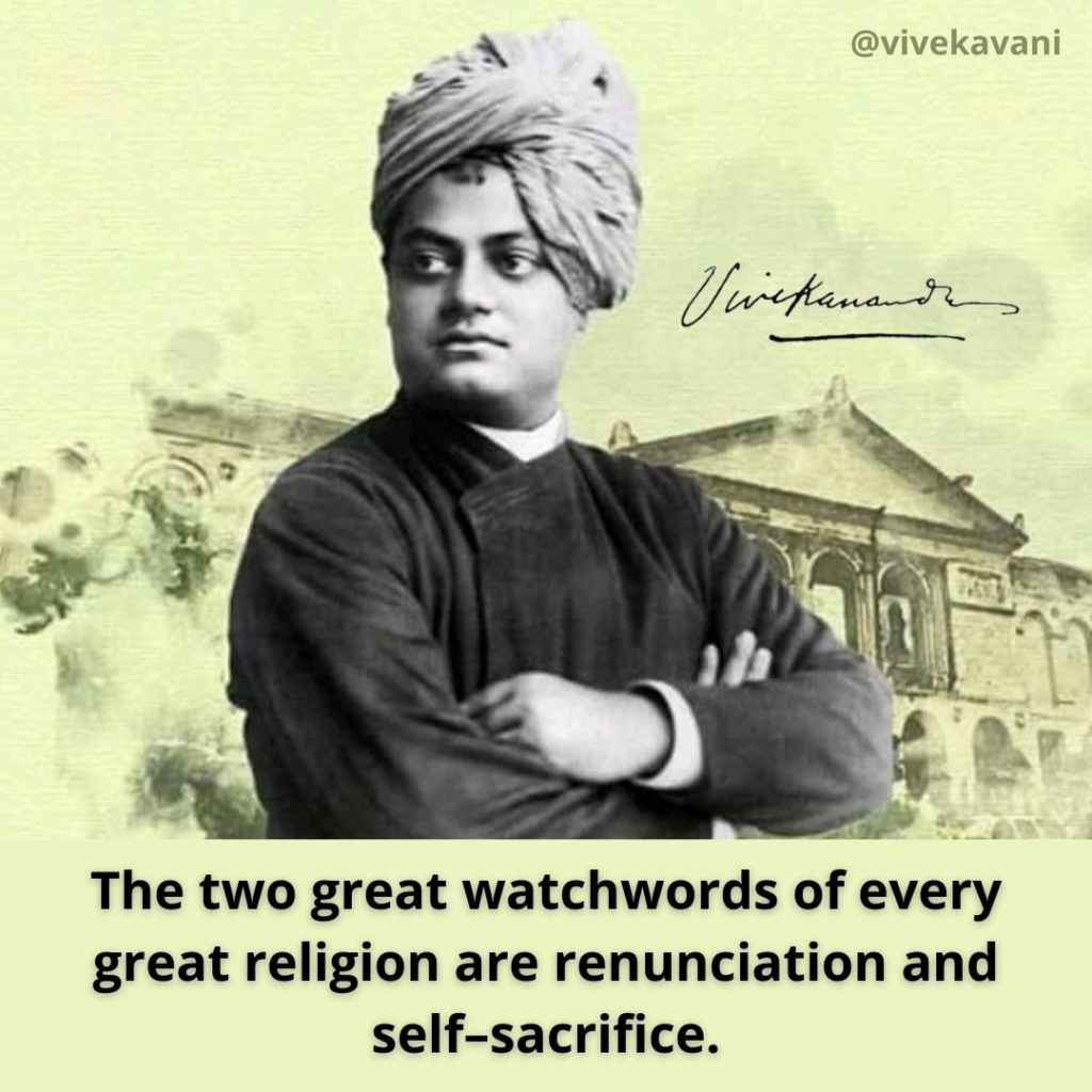 Swami Vivekananda’s Quotes On Self-Sacrifice
