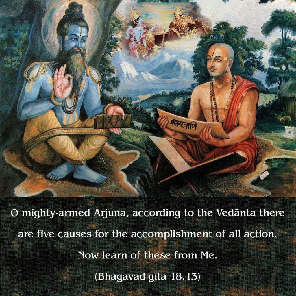Bhagavad Gita Chapter 18 Verse 13