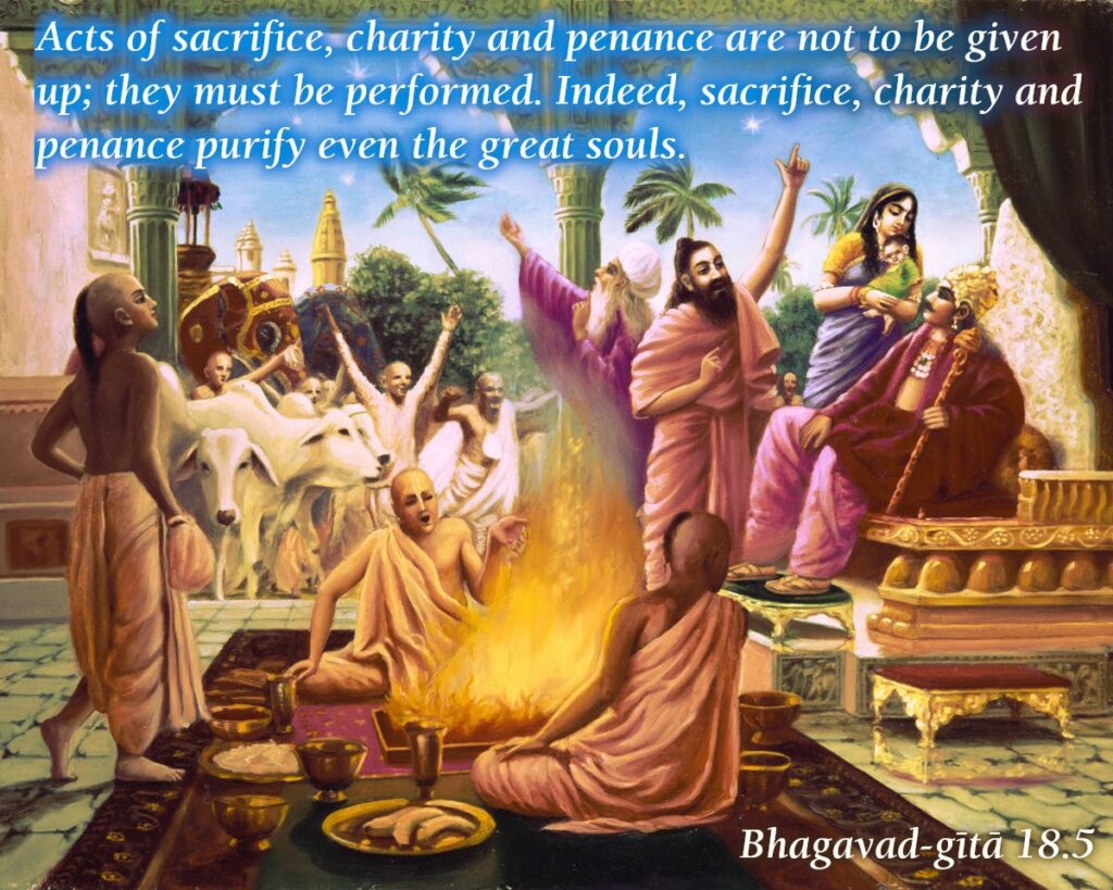 Bhagavad Gita Chapter 18 Verse 5
